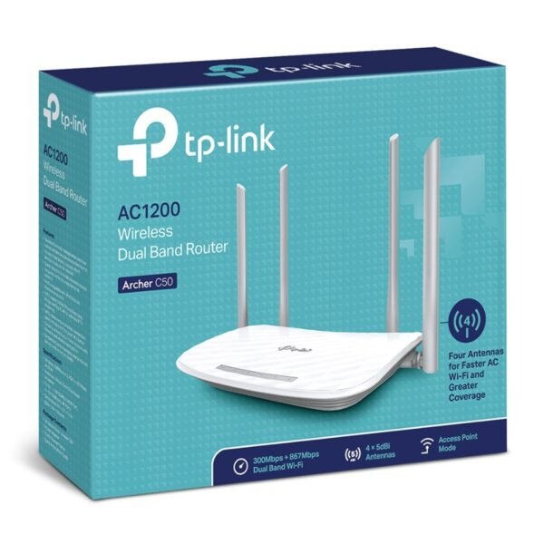 TP-Link Wireless Archer C50-AC1200 Dual Band Router in Kigali