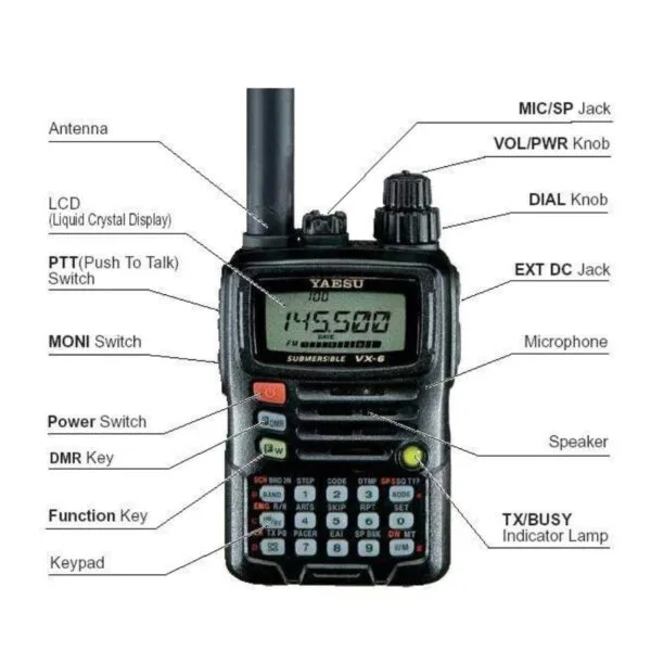 Yaesu VX 6r Radio Walkie Talkie - Image 2