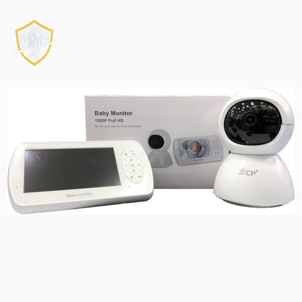 CP+ Baby Monitor 5MP 360° Camera, 4.3-Inch Screen, Night Vision