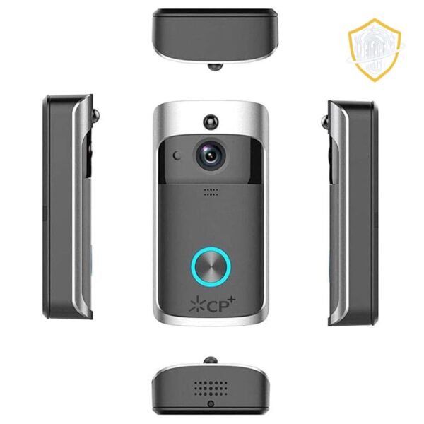 HD WiFi Video Doorbell Motion Detection, Night Vision, Seamless Connectivity iOS & Android Compatible CP+