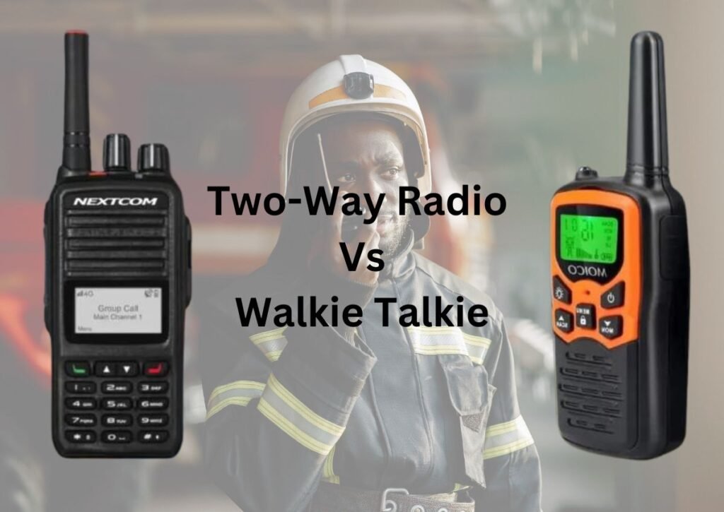 Difference between a walkie-talkie and a two-way radio