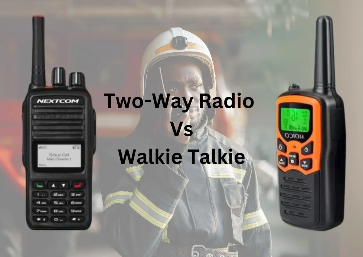 Difference between a walkie-talkie and a two-way radio