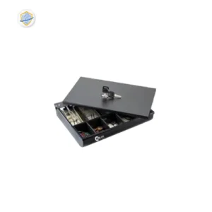 KL-362 Volcora Cash Drawer Tray with Locking Cover Metal Cash Lock Box