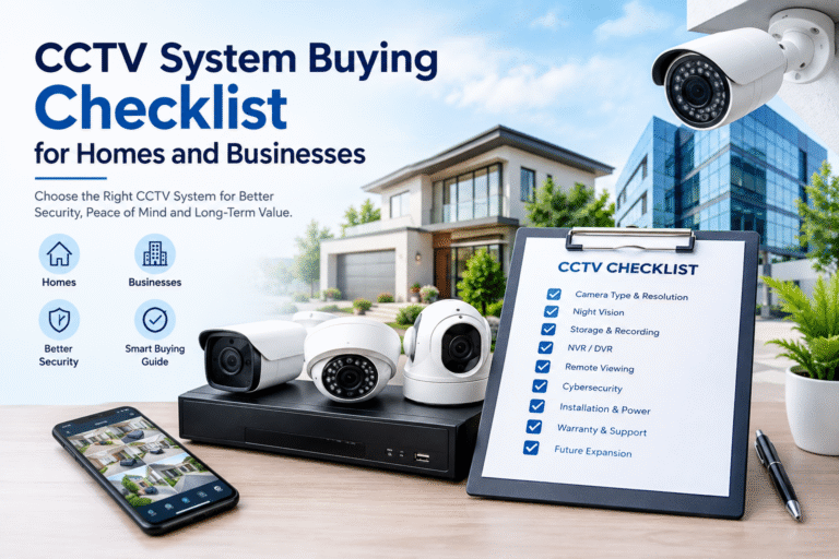 CCTV system buying checklist for homes and businesses