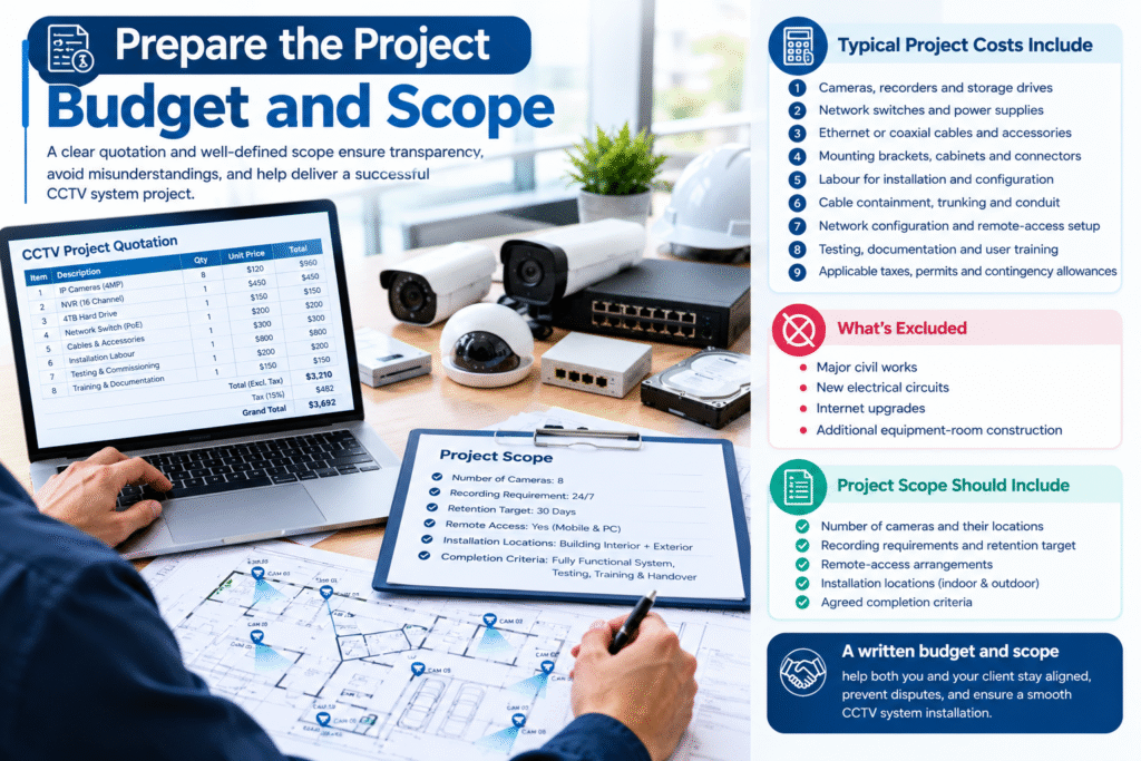 Prepare the Project Budget and Scope