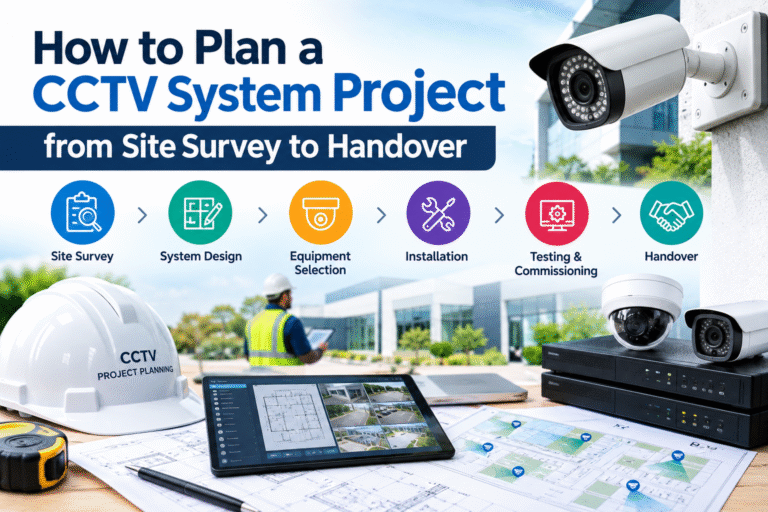 How to plan a CCTV system project from site survey to handover