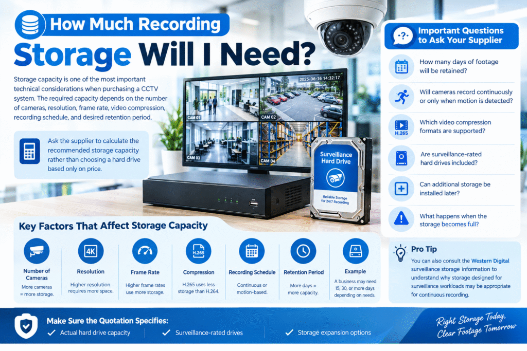 questions to ask a CCTV system supplier