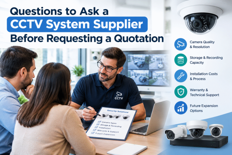 questions to ask a CCTV system supplier