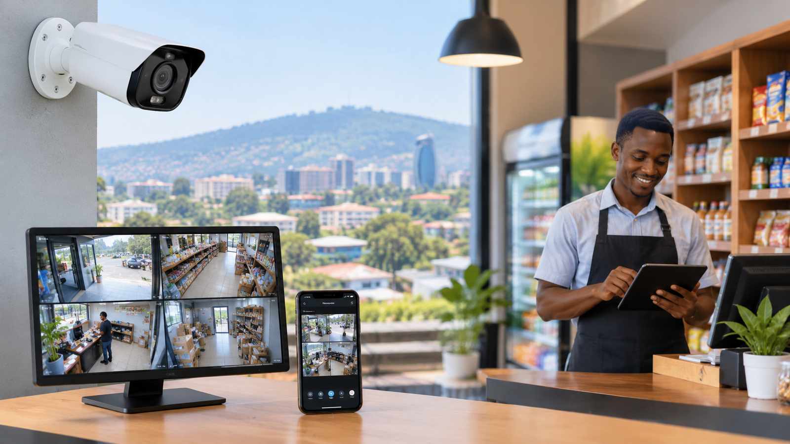 CCTV system options for small businesses in Kigali